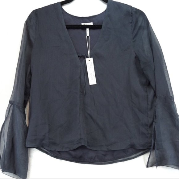 NWT Gentle Fawn grey blouse - Picture 1 of 3